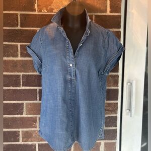 J.Crew Pop-Over Chambray Button-Down Shirt